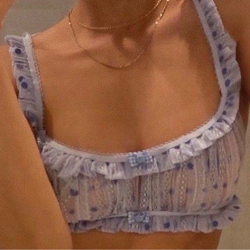 For Love and Lemons Harper Ruffle Bralette